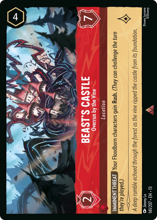 Beast's Castle - Overrun by the Vine 141/207 — Disney Lorcana Attack of the Vine! non-foil English card