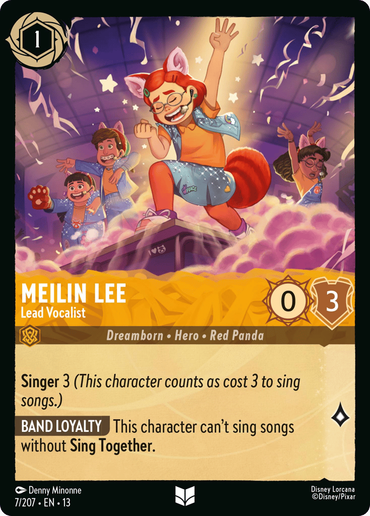 Meilin Lee - Lead Vocalist 007/207 — Disney Lorcana Attack of the Vine! English non-foil card front