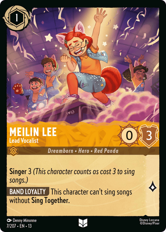 Meilin Lee - Lead Vocalist 007/207 — Disney Lorcana Attack of the Vine! English non-foil card front