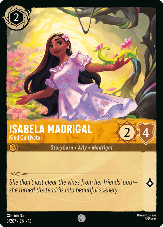 Isabela Madrigal - Kind Cultivator 003/207 — Disney Lorcana Attack of the Vine! English non-foil card front