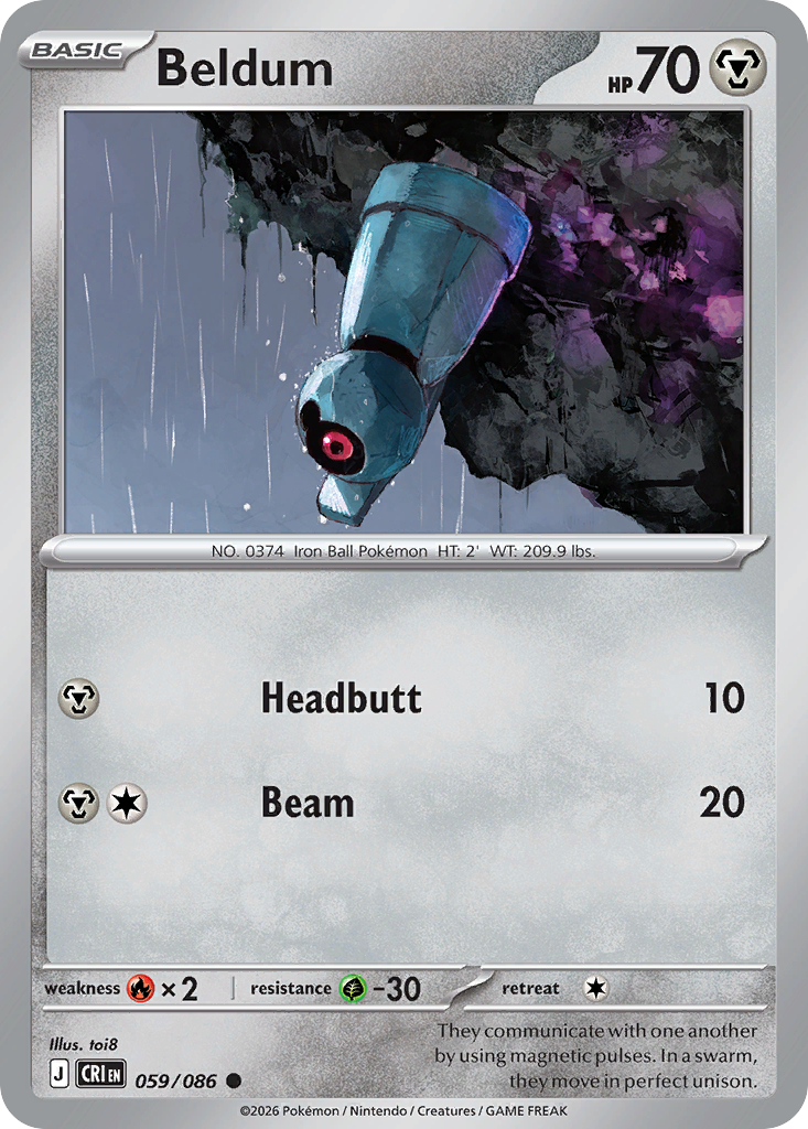 Beldum 059/086 – Pokémon Chaos Rising – Regular