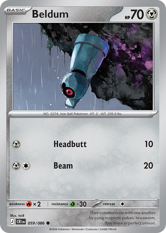 Beldum 059/086 – Pokémon Chaos Rising – Regular