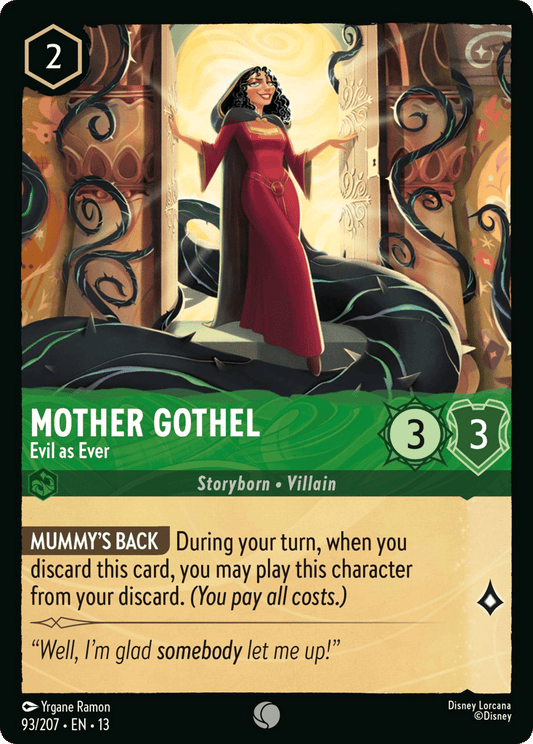 Mother Gothel - Evil as Ever 093/207 — Disney Lorcana Attack of the Vine! English non-foil card front