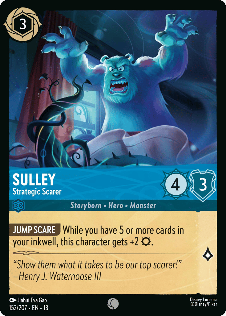 Sulley - Strategic Scarer 152/207 — Disney Lorcana Attack of the Vine! English non-foil card front