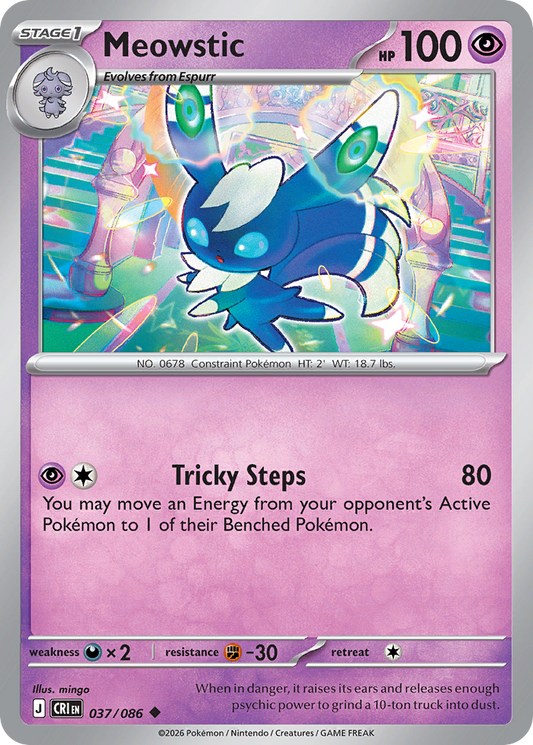 Meowstic 037/086 – Pokémon Chaos Rising – Reverse Holo