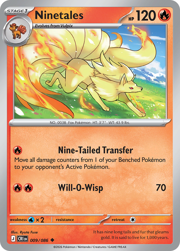 Ninetales 009/086 – Pokémon Chaos Rising – Regular