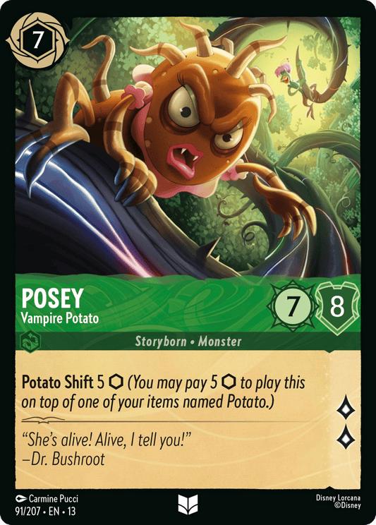 Posey - Vampire Potato 091/207 — Disney Lorcana Attack of the Vine! English non-foil card front