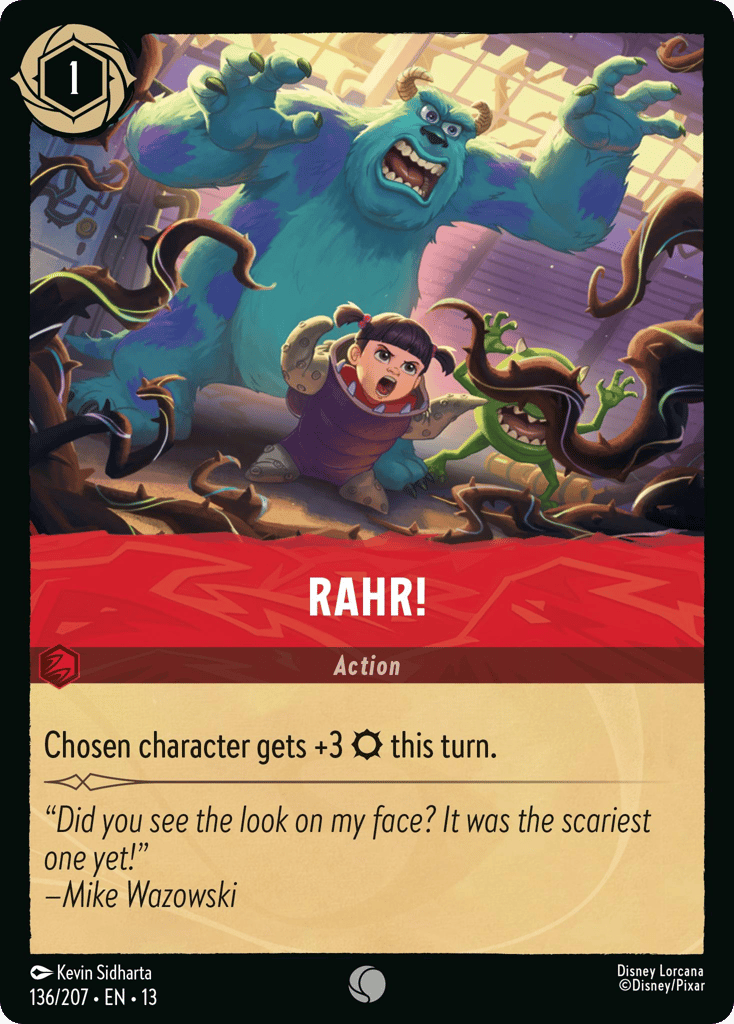 Rahr! 136/207 — Disney Lorcana Attack of the Vine! English non-foil card front