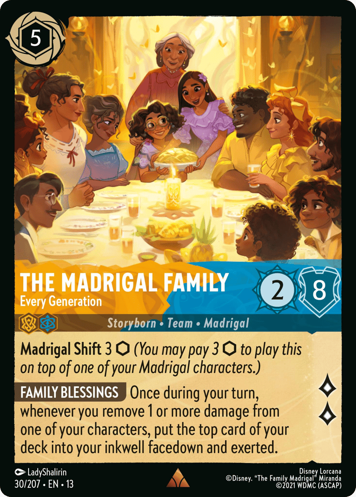 The Madrigal Family - Every Generation 030/207 — Disney Lorcana Attack of the Vine! English non-foil card front