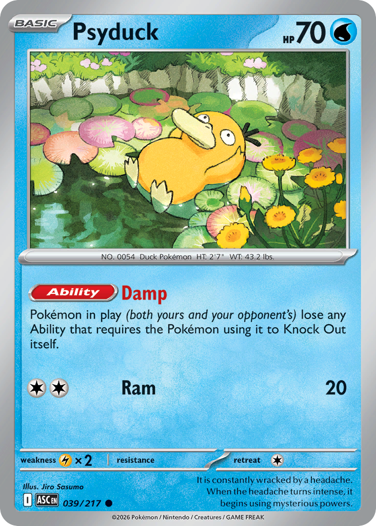 Psyduck 039/217 - Pokemon Ascended Heroes Non-Holo - card front