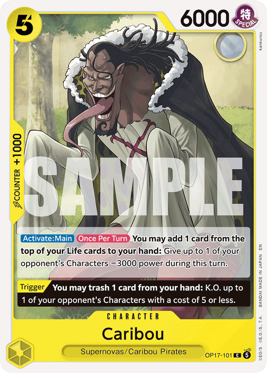 Caribou OP17-101 Common Non-Foil – One Piece OP17 The World’s Strongest Warriors