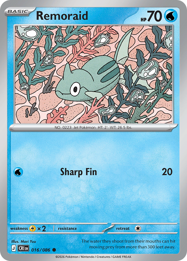 Remoraid 016/086 – Pokémon Chaos Rising – Reverse Holo