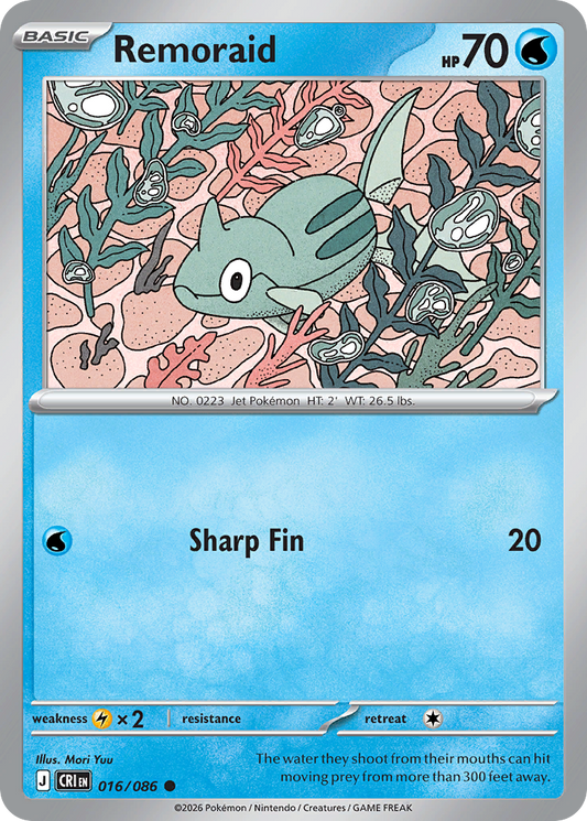 Remoraid 016/086 – Pokémon Chaos Rising – Reverse Holo