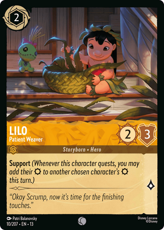 Lilo - Patient Weaver 010/207 — Disney Lorcana Attack of the Vine! non-foil English card