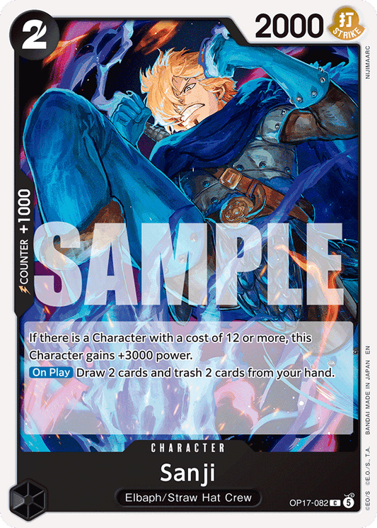 Sanji OP17-082 Common Non-Foil – One Piece OP17 The World’s Strongest Warriors