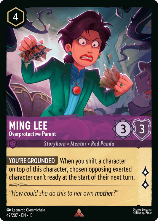 Ming Lee - Overprotective Parent 049/207 — Disney Lorcana Attack of the Vine! English non-foil card front