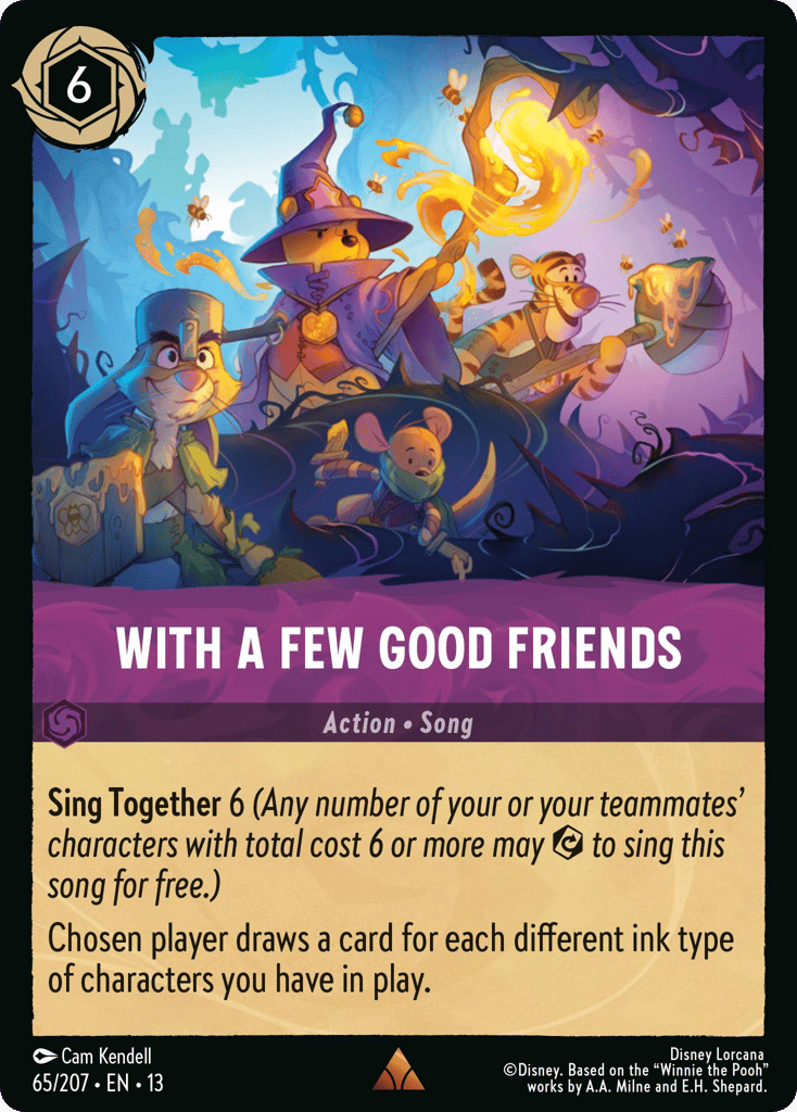 With a Few Good Friends 065/207 — Disney Lorcana Attack of the Vine! non-foil English card