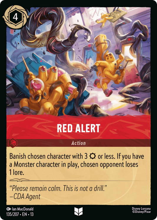 Red Alert 135/207 — Disney Lorcana Attack of the Vine! foil English card