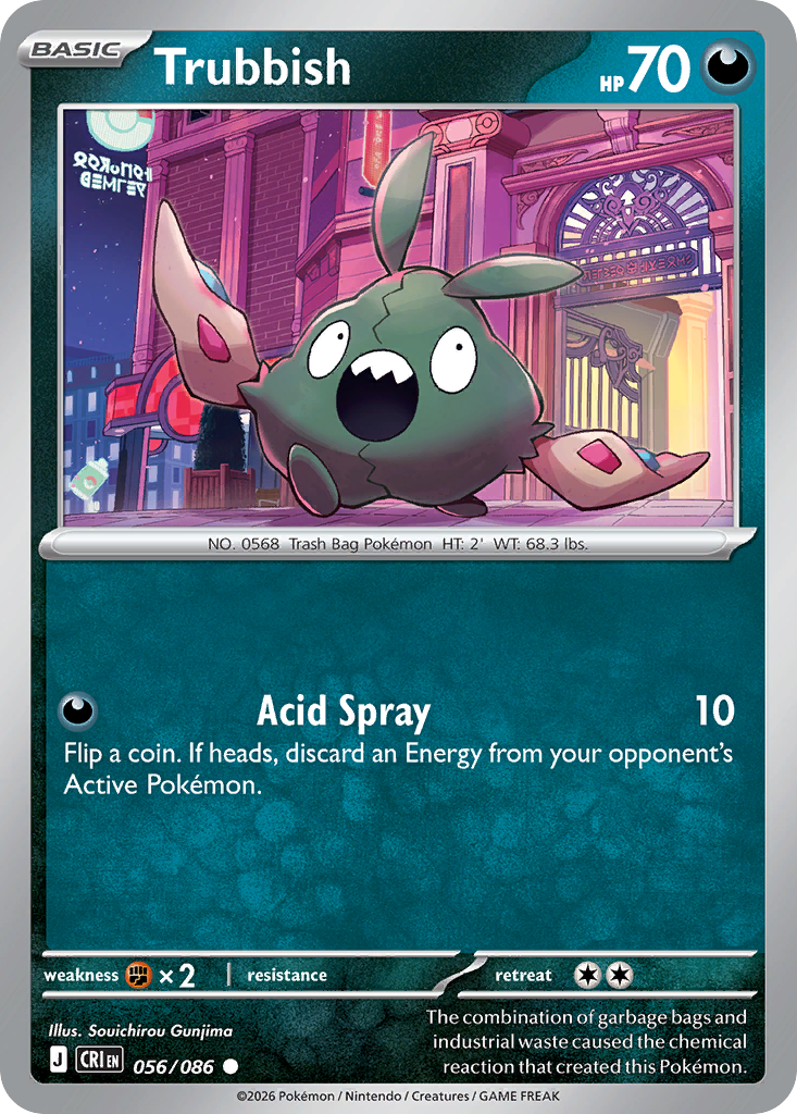 Trubbish 056/086 – Pokémon Chaos Rising – Regular