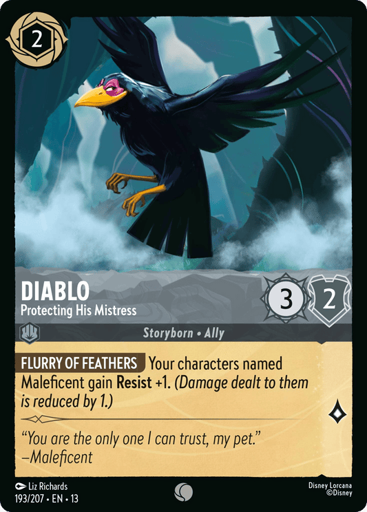 Diablo - Protecting His Mistress 193/207 — Disney Lorcana Attack of the Vine! English non-foil card front