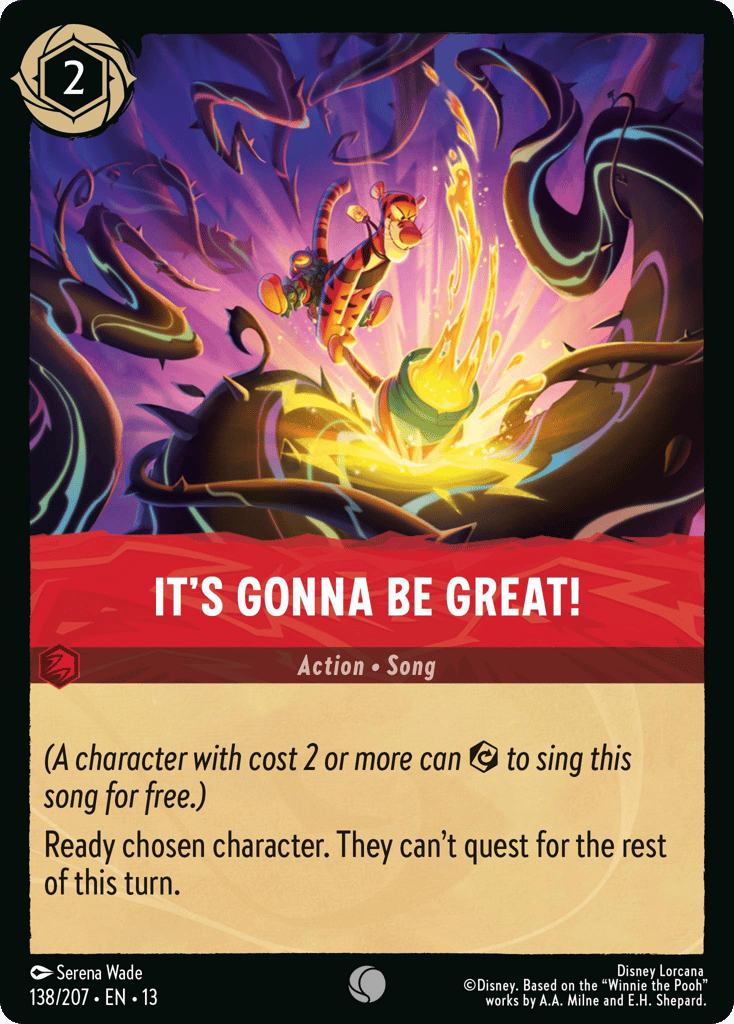 It's Gonna Be Great! 138/207 — Disney Lorcana Attack of the Vine! English non-foil card front