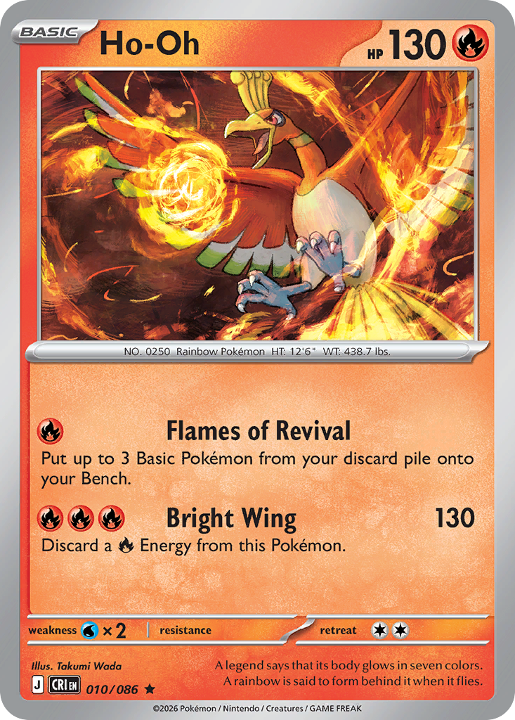 Ho-Oh 010/086 – Pokémon Chaos Rising – Holo