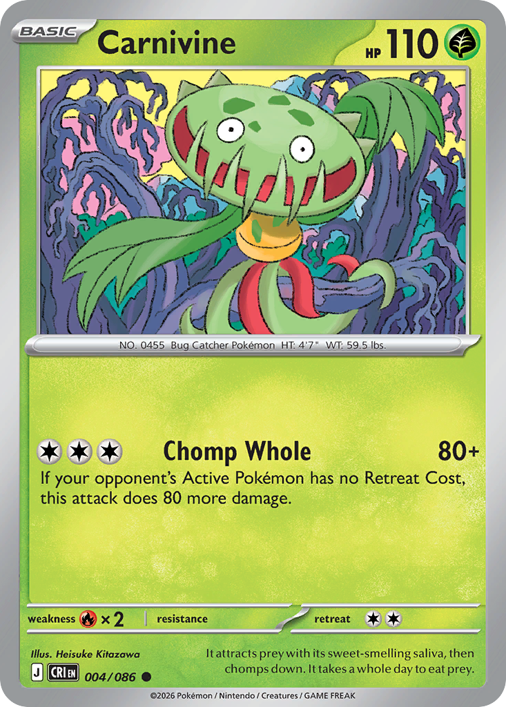 Carnivine 004/086 – Pokémon Chaos Rising – Regular