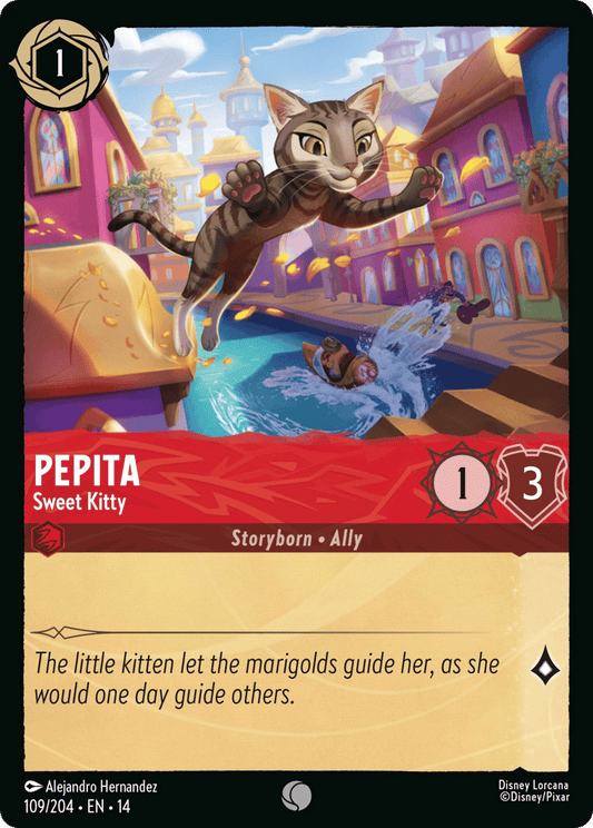 Pepita - Sweet Kitty 109/204 – Disney Lorcana Hyperia City – Non-Foil card artwork