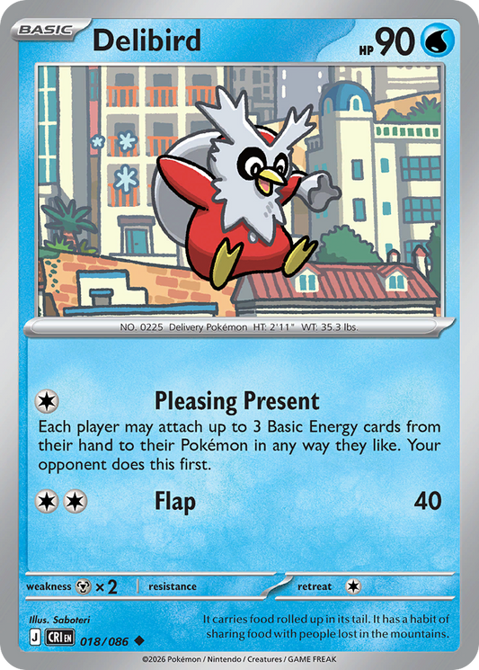 Delibird 018/086 – Pokémon Chaos Rising – Reverse Holo