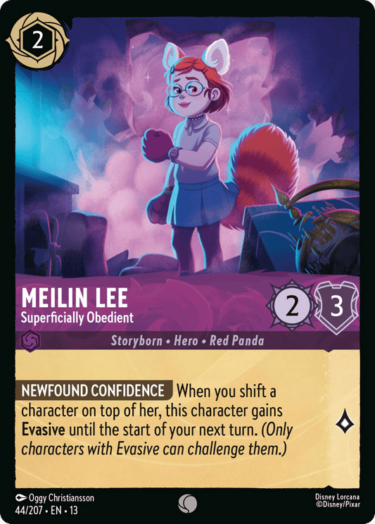 Meilin Lee - Superficially Obedient 044/207 — Disney Lorcana Attack of the Vine! English non-foil card front
