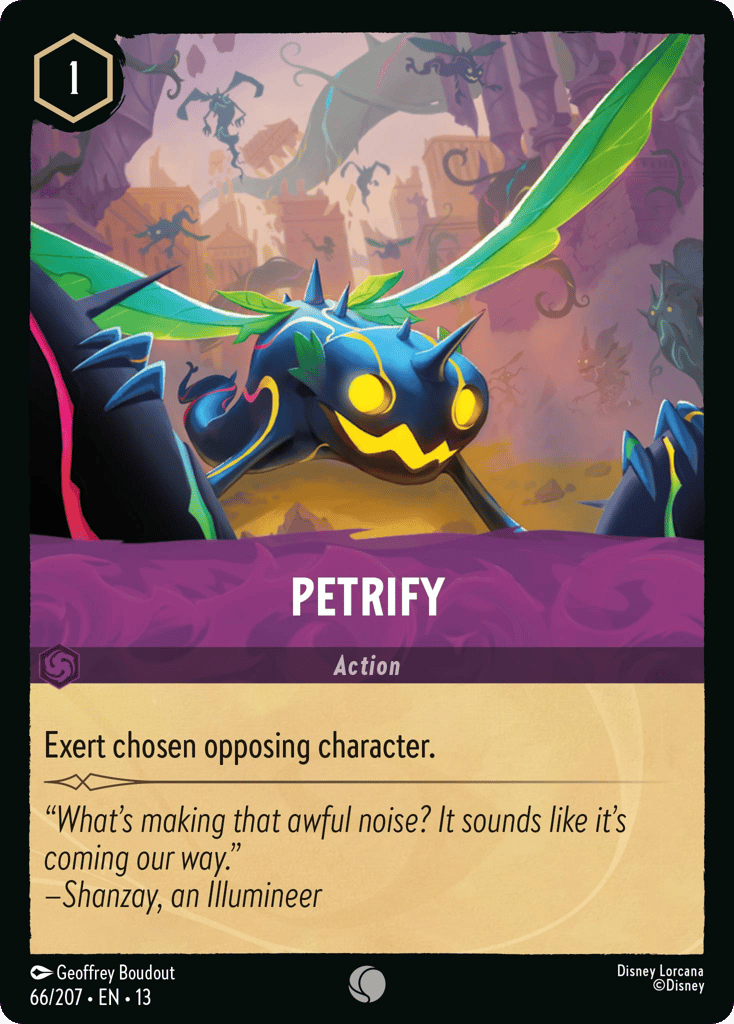 Petrify 066/207 — Disney Lorcana Attack of the Vine! non-foil English card