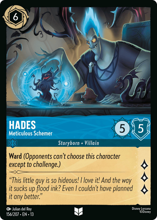 Hades - Meticulous Schemer 156/207 — Disney Lorcana Attack of the Vine! English non-foil card front