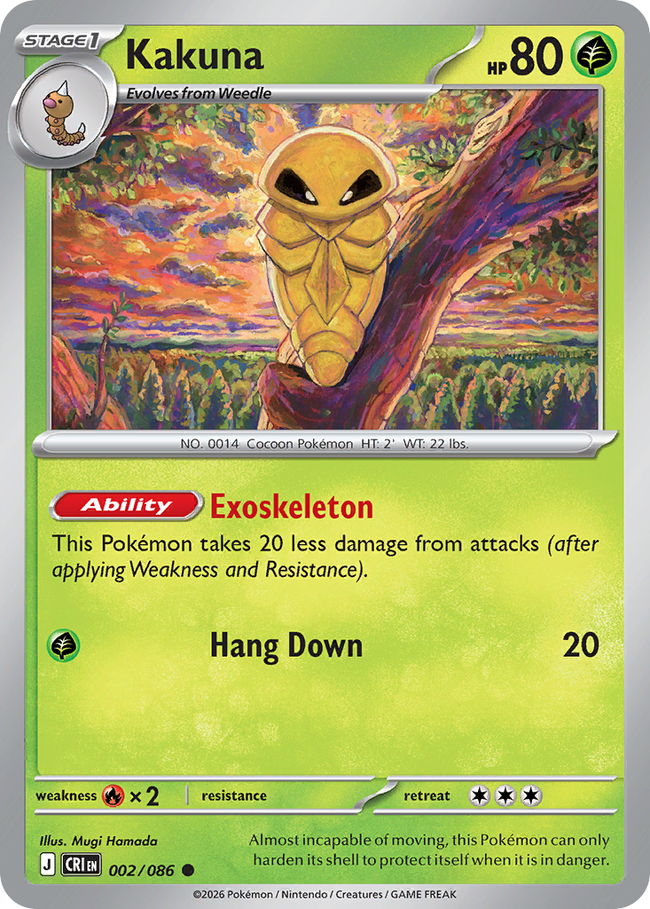 Kakuna 002/086 – Pokémon Chaos Rising – Regular