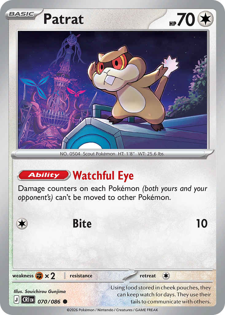 Patrat 070/086 – Pokémon Chaos Rising – Regular