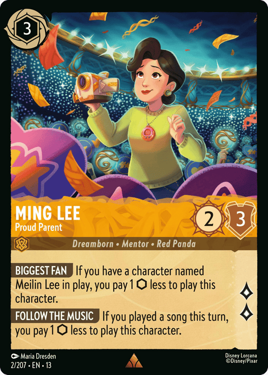 Ming Lee - Proud Parent 002/207 — Disney Lorcana Attack of the Vine! non-foil English card