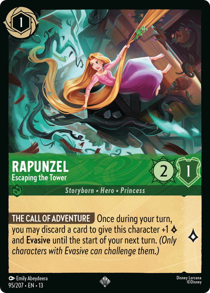 Rapunzel - Escaping the Tower 095/207 — Disney Lorcana Attack of the Vine! foil English card
