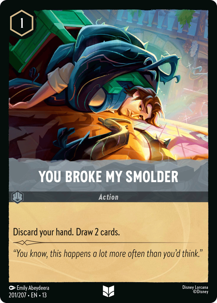 You Broke My Smolder 201/207 — Disney Lorcana Attack of the Vine! English non-foil card front
