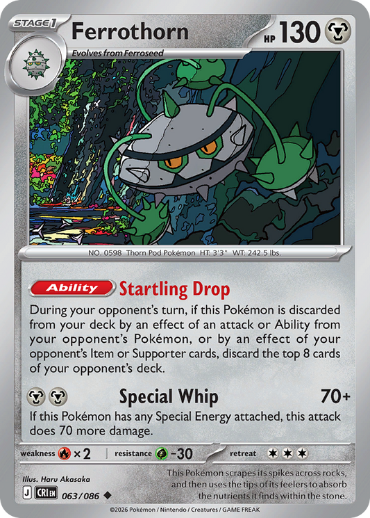 Ferrothorn 063/086 – Pokémon Chaos Rising – Regular