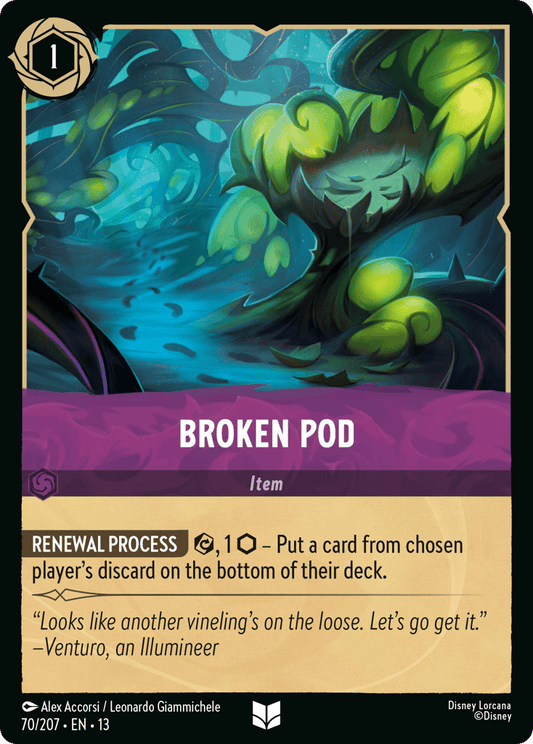 Broken Pod 070/207 — Disney Lorcana Attack of the Vine! non-foil English card