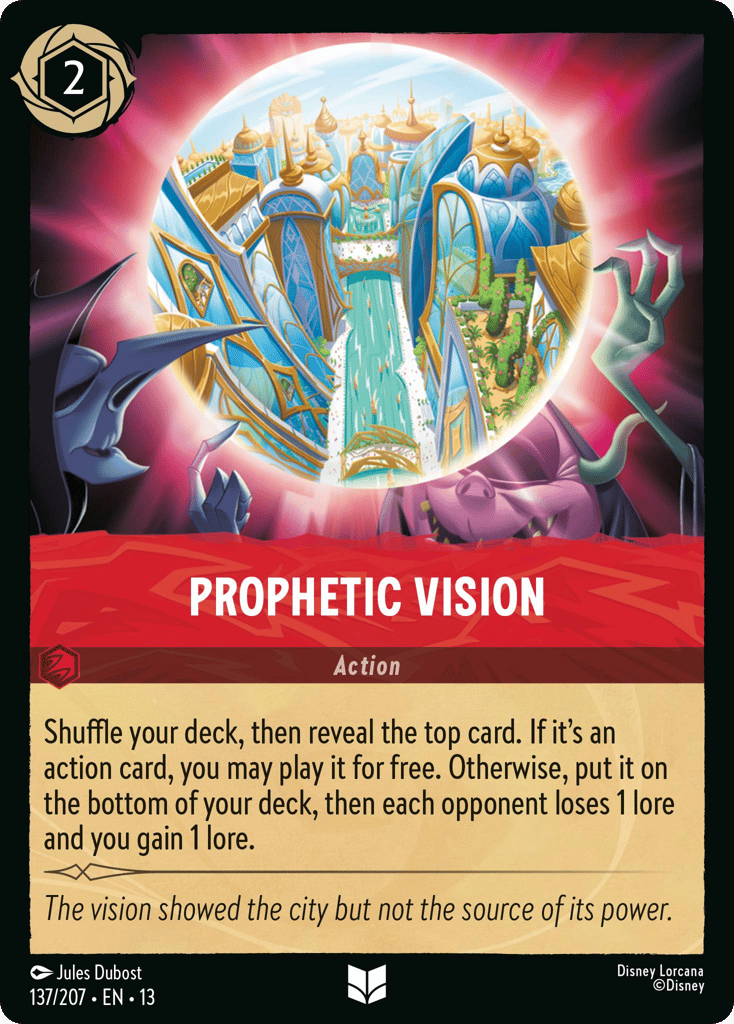 Prophetic Vision 137/207 — Disney Lorcana Attack of the Vine! English non-foil card front