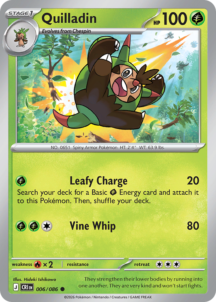 Quilladin 006/086 – Pokémon Chaos Rising – Regular