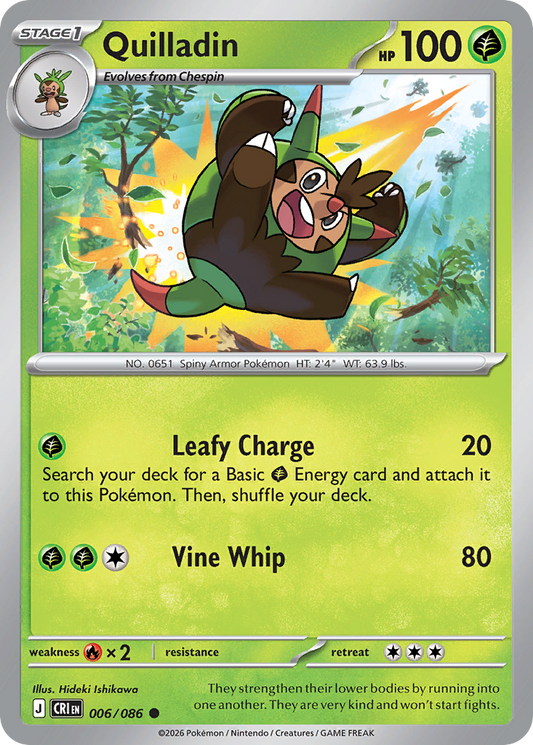 Quilladin 006/086 – Pokémon Chaos Rising – Regular