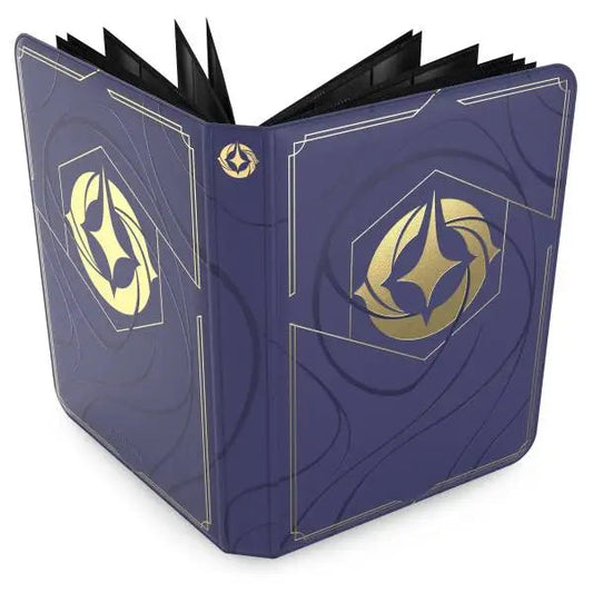 Disney Lorcana Premium Zip Binder navy gold Ravensburger collector portfolio 252 cards