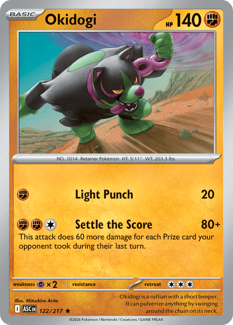 Okidogi 122/217 – Pokémon Ascended Heroes card artwork