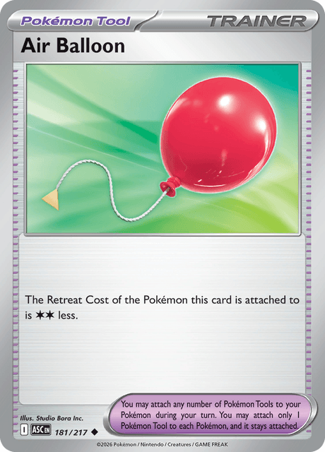 Air Balloon 181/217 – Pokémon Ascended Heroes card artwork
