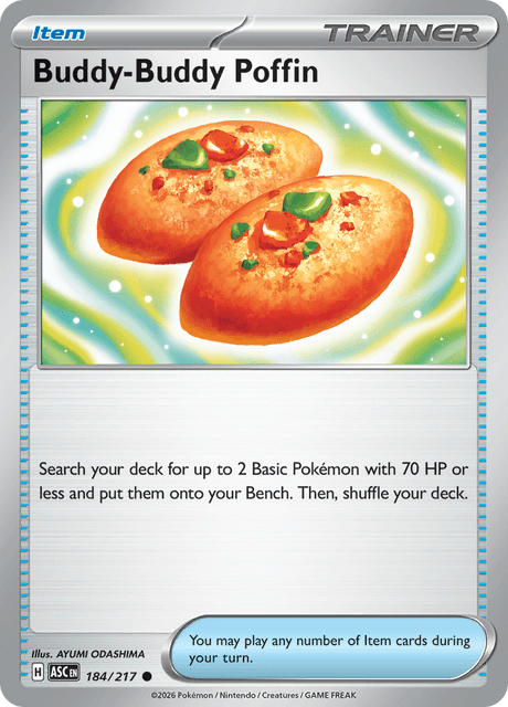 Buddy-Buddy Poffin 184/217 – Pokémon Ascended Heroes card artwork