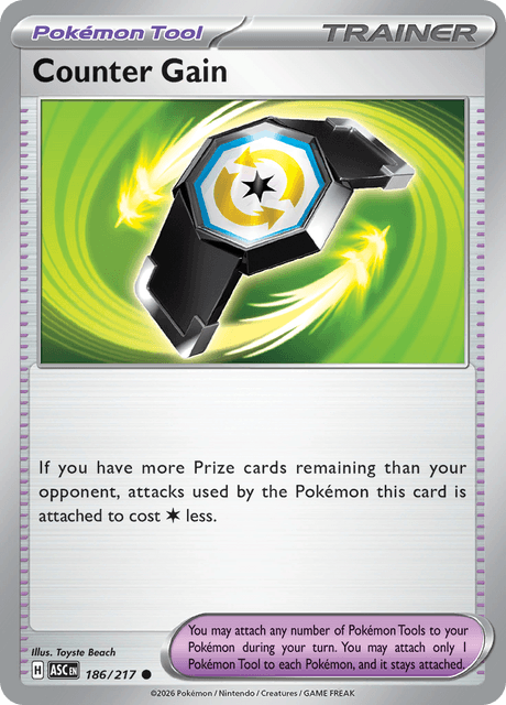 Counter Gain 186/217 – Pokémon Ascended Heroes card artwork
