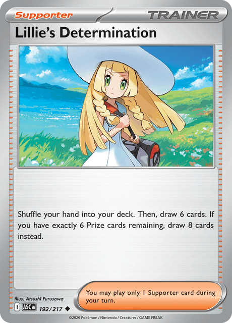 Lillie's Determination 192/217 – Pokémon Ascended Heroes card artwork