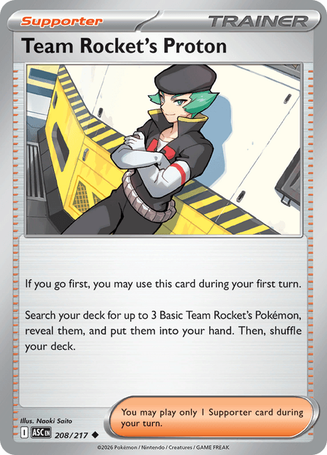 Team Rocket's Proton 208/217 – Pokémon Ascended Heroes card artwork