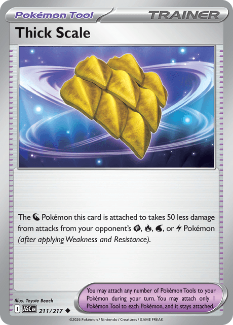 Thick Scale 211/217 – Pokémon Ascended Heroes card artwork